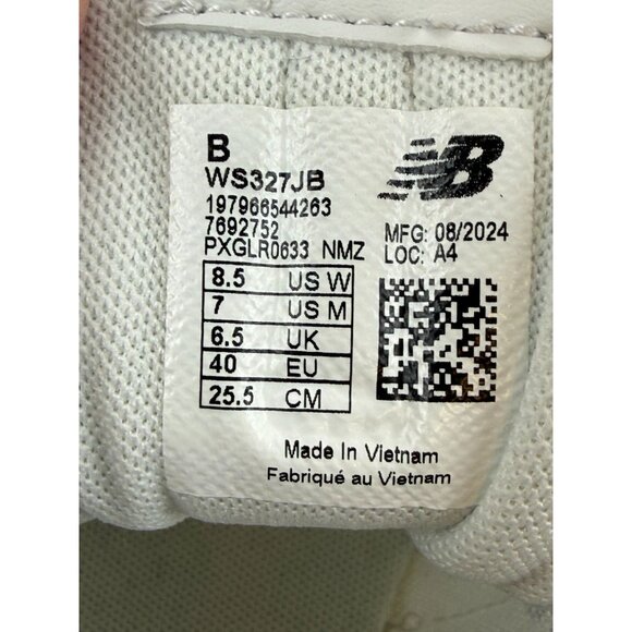 New Balance 327 Casual Women's Sneakers Shoes White Canvas Denim Sz W 8.5- M 7 - Picture 10 of 10